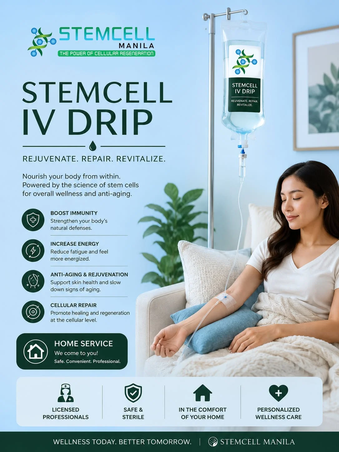 StemCell IV drip brand creative